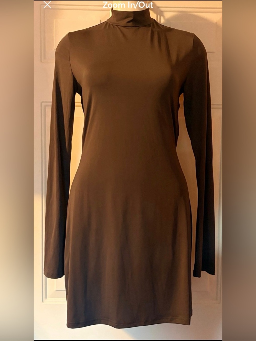 Princess Polly Lukea Long Sleeve Open Back Mini Dress Charcoal Gray size 10
